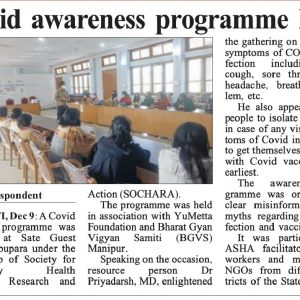 Covid Awareness Programme Held